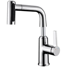 Смеситель для раковины Lefton Single-Hole Waterfall & Pull-Out Liftable Bathroom Faucet-BF2209 Chrome: Назначение Для раковины