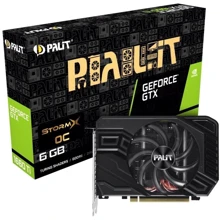 Відеокарта Palit GeForce GTX 1660 Ti StormX OC 6GB (NE6166TS18J9-161F): Обсяг пам'яті, Гб 6
