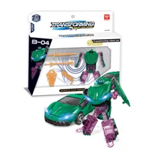 Трансформер металлический с аксессуарами TOMYTAKU BB990-A16 (B-04 Green Mirage): Тип игрушки Робот-автомобиль