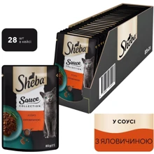 Влажный корм для котов Sheba говядина в соусе 28х85 г (4770608264406): Тип Влажный корм