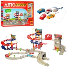 Гараж Metr + M 3976 4 поверху, вертоліт, 8см, машинки 4шт: Виробник Metr+