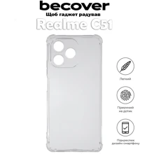 Чехол для телефонов BeCover TPU Case Anti-Shock Clear for Realme C51 (710542): Совместимость Realme C51