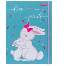 Папка для тетрадей 1 вересня Bunny В5 картонная на резинке (491834): Тип Папка для тетрадей