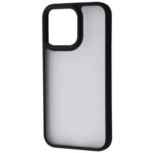 Чехол для iPhone TPU Case Shadow Matte Metal Buttons Black for iPhone 13 Pro: Цвет черный