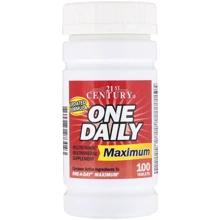 21st Century One Daily, Maximum, Multivitamin Multimineral, 100 Tablets: Тип мультивітаміни