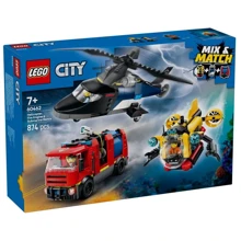 Конструктор LEGO City Ремикс вертолетов пожарных машин и подлодок 874 детали (60462): Серия City