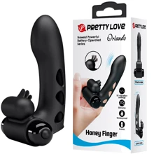 Кліторальний стимулятор на палець Pretty Love - Orlando Finger Black, BI-014836: Для кого унісекс
