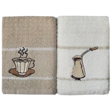 Рушник HomeBrand Кава набір для кухні 2 шт 40x60 см (5855): Тип набор полотенец