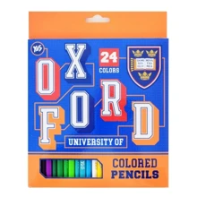 Олівці Yes 24 кольорів Oxford (blue) (290468): Тип кольорові