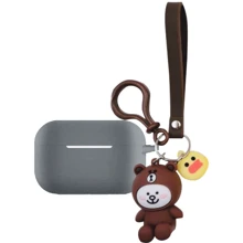 Чехол для наушников TPU Case Cute Charm Bear in a suit Brown for Apple AirPods Pro: Тип Чехол