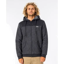 Толстовка Rip Curl Surf Revival Lined Fleece CFEFR9-8264 50 темно-серая на молнии с капюшоном: Вид Толстовки