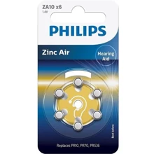 Philips ZA10 bat(1.4B) Zinc Air 6шт (ZA10B6A/00): undefined undefined