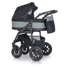 Универсальная коляска 2 в 1 Verdi Laser BLACK 9023-VLB-06, 06, черный: Тип коляски Универсальная коляска (2-в-1)