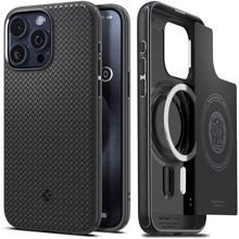 Чехол для iPhone Spigen Core Armor MagFit Matte Black (ACS06480) for iPhone 15: Цвет черный