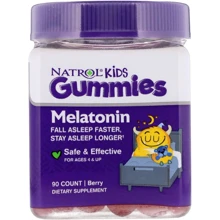 Natrol Kids, Melatonin, Ages 4 And Up, Berry, 90 Gummies (NTL-07530): Форма выпуска Таблетки жевательные