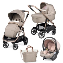 Універсальна коляска 3 в 1 Peg-Perego Veloce з автокріслом Lounge (Mon Amour): Тип коляски Универсальная коляска (3-в-1)