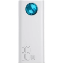 Внешний аккумулятор Baseus Power Bank 30000mAh Amblight Digital Display Quick Charger PD 33W White (PPLG-02): Количество USB 3