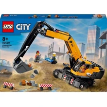 ​Конструктор LEGO City Желтый строительный экскаватор 633 детали (60420): Серия City