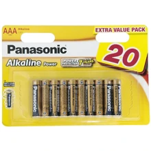 Panasonic AAA LR03 Alkaline Power 20шт (LR03REB/20BW): undefined undefined