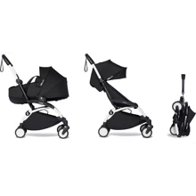 Універсальний візочок BABYZEN YOYO² Black/Чорний (без дощовика) (біла рама): Тип коляски Універсальна коляска (2-в-1)