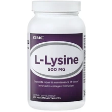 Аминокислота для спорта GNC L-Lysine 500 mg 250 tabs: Вкус Без вкуса