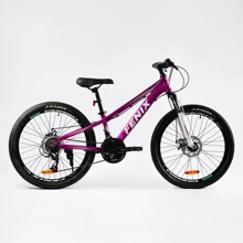 Спортивный велосипед Corso Fenix 24" фиолетовый (FX-24459): Диаметр колес, дюймов 24