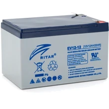 Аккумуляторная батарея Ritar EV12-12, 12V 12Ah (EV12-12): Тип AGM