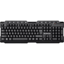 Клавиатура Defender Element HB-195 Black (45195): Подключение беспроводное