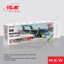 Набір фарб ICM для авіації США 1980-1990 років. 6 шт. (ICM3028): Виробник ICM