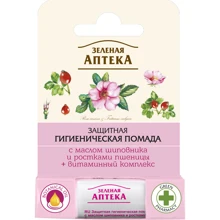 Зеленая Аптека Защитная гигиеническая помада с маслом шиповника и ростками пшеницы 3.6 g: undefined undefined