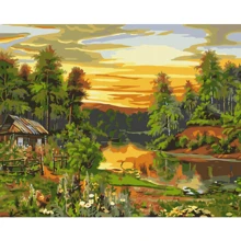 Картина по номерам Brushme Атмосферный восход солнца 40x50 см (BS52215): Производитель Brushme