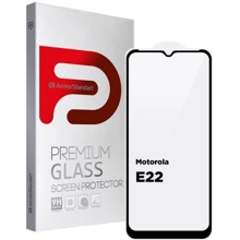 Аксессуар для смартфона ArmorStandart Tempered Glass Full Glue Black for Motorola E22 (ARM65551): Совместимость Motorola E22