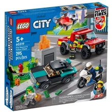 Конструктор LEGO City Пожарная спасательная служба и полицейское преследование (60319): Серия City