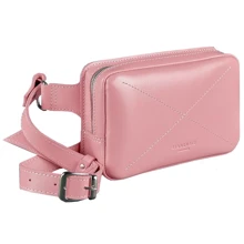 Женская поясная сумка Dropbag Mini BlankNote розовая (BN-BAG-6-pink-peach): Пол Женский
