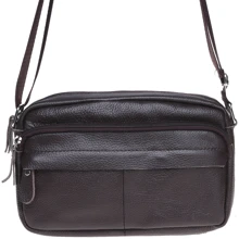 Мужская сумка через плечо Borsa Leather коричневая (k1t823-brown): Пол Мужской
