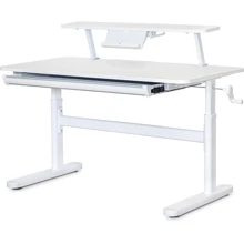Детский стол ErgoKids TH-215 с полкой S50 XL White (TH-215 W + BD-S50 XL): Тип Парта