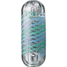 Мастурбатор Tenga Spinner 04 Pixel Cool Edition с упругой стимулирующей спиралью внутри: Для кого Для мужчин