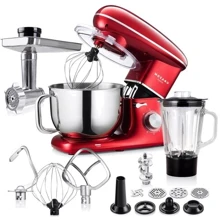 Кухонный комбайн Mozano Rob 02 1400W Red: Мощность, Вт 1400