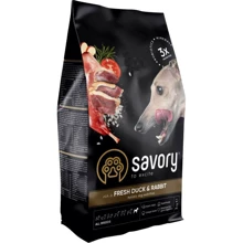 Сухой корм Savory для собак всех пород со свежим мясом утки и кроликом, 3 кг (4820232630174): Тип Сухой корм
