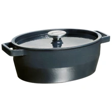 Каструля PYREX Slow Cook grey чавун овальна 5.8л (SC4AC33): Тип Традиционная