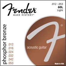 Струна для гитар Набор струн для акустической гитары Fender 60L: Тип Комплект струн