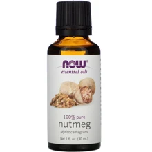 Now Foods Essential Oils Nutmeg Эфирное масло мускатного ореха 30 ml: Назначение Для массажа, Ароматизация