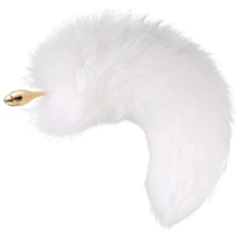 Анальная пробка LOCKINK Sevanda White Fox-Tail Anal Rose-shape Plug: Для кого Унисекс