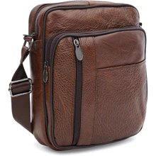 Чоловіча сумка через плече Keizer коричнева (k18450sv-brown): Стать Мужской