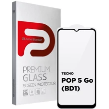 Аксессуар для смартфона ArmorStandart Tempered Glass Full Glue Black for Tecno POP 5 Go (BD1) (ARM65314): Совместимость Tecno POP 5 Go (BD1)