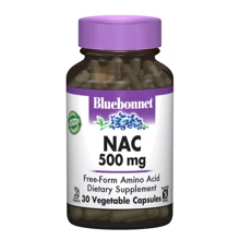 Bluebonnet Nutrition NAC (N-Ацетил-L-Цистеин) 500 mg 30 caps: Тип N-ацетилцистеин
