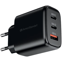 Зарядний пристрій ArmorStandart Wall Charger Resolute Power ARP-621 65W GaN Black (ARM70023): Особливості USB-C, Power Delivery (PD)