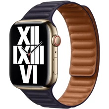 Аксесуар для Watch Apple Leather Link Ink S/M (MP833) для Apple Watch 38/40/41mm: Виробник Apple