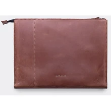 Сумка для ноутбуков INCARNE Handmade New Zipper Cognac for Laptop: Тип сумки чехол