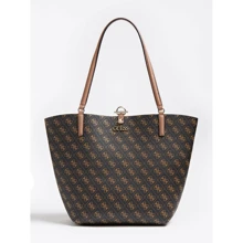 Жіноча сумка тоут Guess Alby Toggle Tote темно-коричнева (HWQL7455230-BLH): Стать жіночий